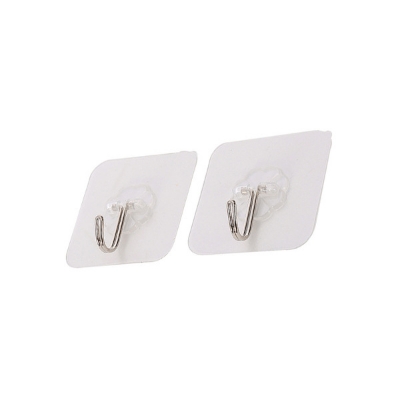 Picture of nail-free strong hook waterproof traceless strong transparent strong wall-mounted adhesive hook (10pcs)