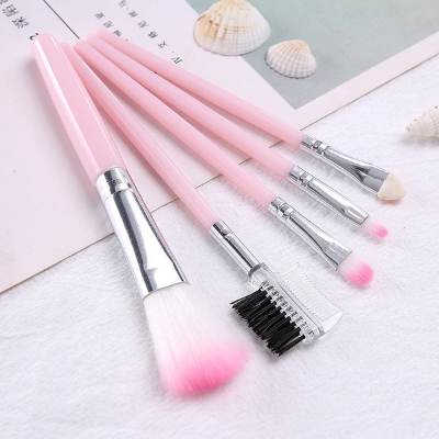 Picture of 5 piece brush set makeup brush eyeshadow brush eyebrow brush makeup tool set