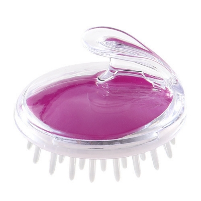 Picture of "Silicone Bath Brush, Crystal Transparent Head Massager, Scalp Protection Airbag Comb, Shampoo Artifact"