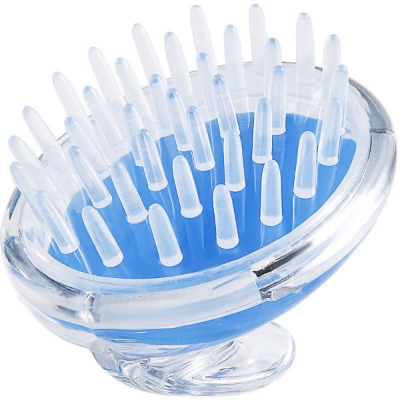 Picture of "Silicone Bath Brush, Crystal Transparent Head Massager, Scalp Protection Airbag Comb, Shampoo Artifact"