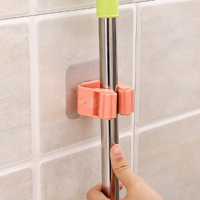 Picture of Traceless mop clip, punch-free broom clip, wall-mounted card holder, traceless bathroom wall-mounted storage rack(1pcs)