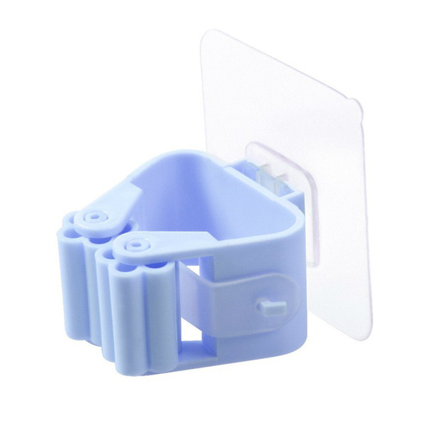 Picture of Traceless mop clip, punch-free broom clip, wall-mounted card holder, traceless bathroom wall-mounted storage rack(1pcs)