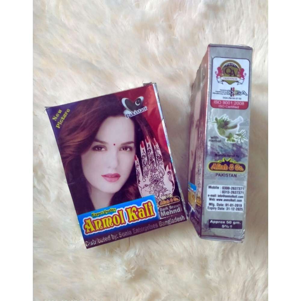 Picture of Anmol Kali Dark Brown Mehndi Powder 50gm (Original Pakistani)