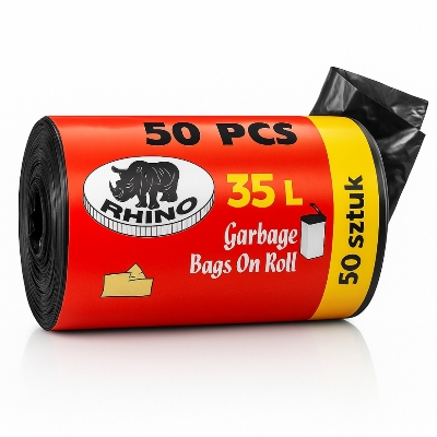 Picture of Garbage Bags 35L On Roll - 50 pcs