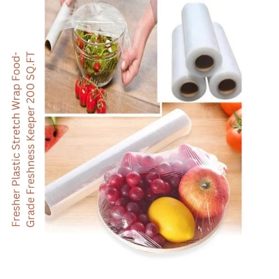 Picture of Fresher Plastic Stretch Wrap Food-Grade Freshness Keeper 200 SQ.FT