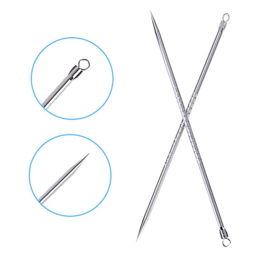 Picture of Stainless Steel Double-Head Bron Stick Acne Needle Blackhead Remover Tool Pimple Spot Extractor