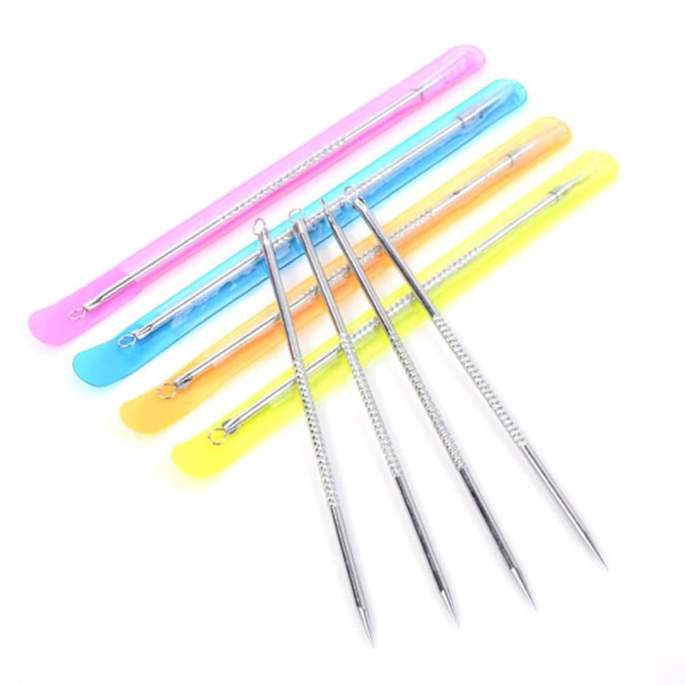 Picture of Stainless Steel Double-Head Bron Stick Acne Needle Blackhead Remover Tool Pimple Spot Extractor