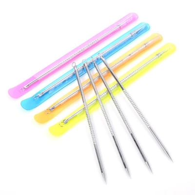 Picture of Stainless Steel Double-Head Bron Stick Acne Needle Blackhead Remover Tool Pimple Spot Extractor