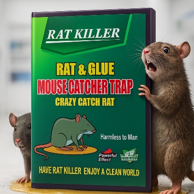 Picture of Rat and Glue Mouse Catcher Trap Rat Killer Crazy Catch Rat (3pcs)