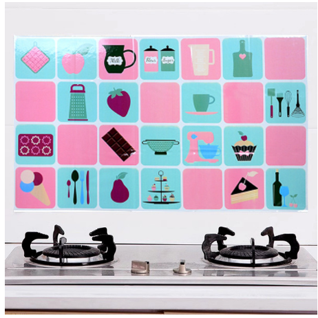 Picture of Self-Adhesive Anti-Oil Stickers – Waterproof & Heat-Resistant Kitchen Wall Protection