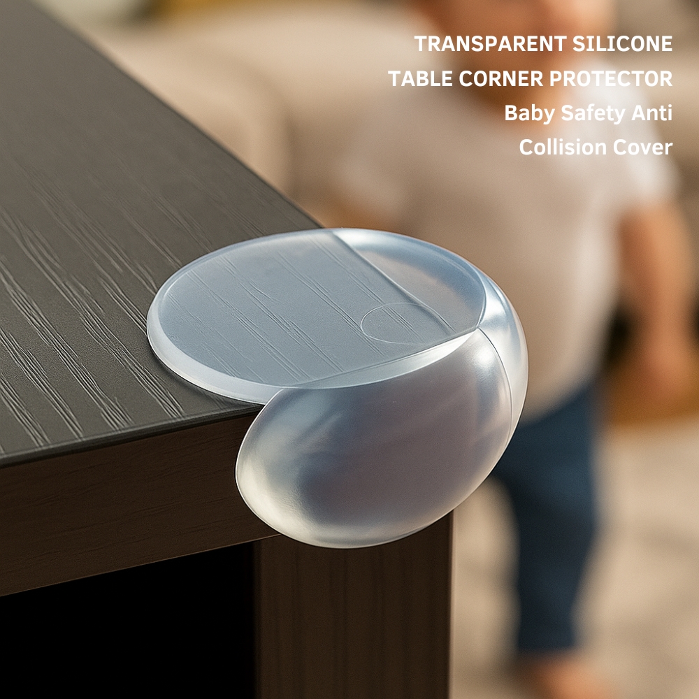 Picture of Transparent Silicone Table Corner Protector Baby Safety Anti Collision Cover ( round type ) (1pcs)