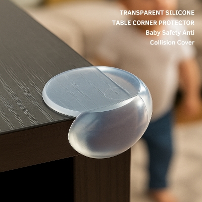 Picture of Transparent Silicone Table Corner Protector Baby Safety Anti Collision Cover ( round type ) (1pcs)