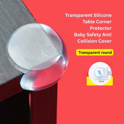 Picture of Transparent Silicone Table Corner Protector Baby Safety Anti Collision Cover ( round type ) (1pcs)