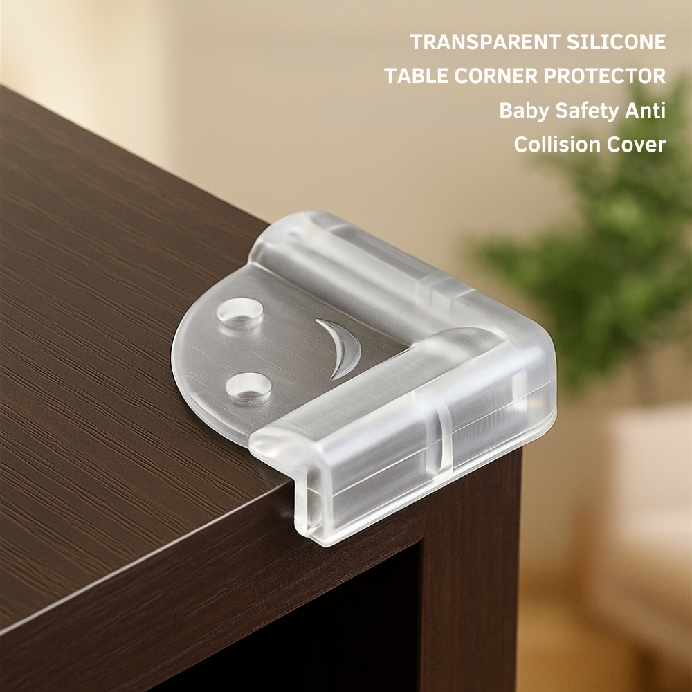 Picture of Transparent Silicone Table Corner Protector Baby Safety Anti Collision Cover (1pcs)