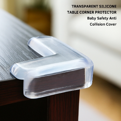 Picture of Transparent Silicone Table Corner Protector Baby Safety Anti Collision Cover ( L type ) 1pcs