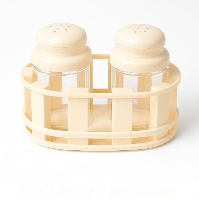 Picture of Stylish Salt Jar With Fence 2Pcs Set (Multicolor)