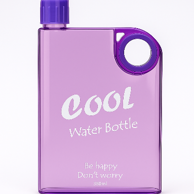 Picture of Flat Ultra Slim Water Bottle 380ml ( multicolor)