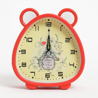 Picture of Table Clock Kitty Shape With Alarm – Fancy Design Desk Analog Clock