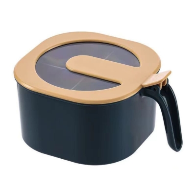 Picture of Ceramic 4 in 1 Condiment Jars & Spice Storage Set with Spoons