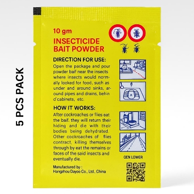 Picture of Cockroach or Fly Killing Bait Powder Repellent Insecticide Cockroaches Killer Drugs