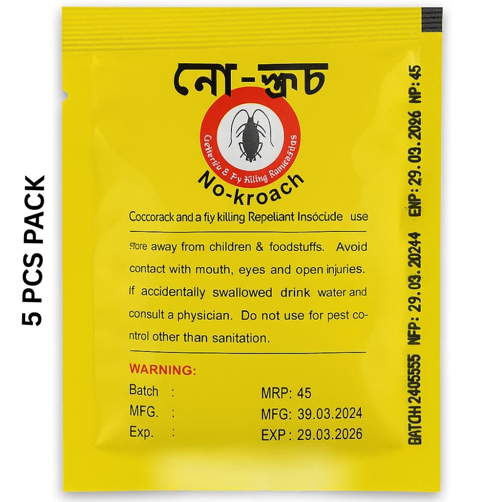 Picture of Cockroach or Fly Killing Bait Powder Repellent Insecticide Cockroaches Killer Drugs