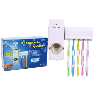 Picture of Automatic Toothpaste Dispenser with Toothbrush Holder