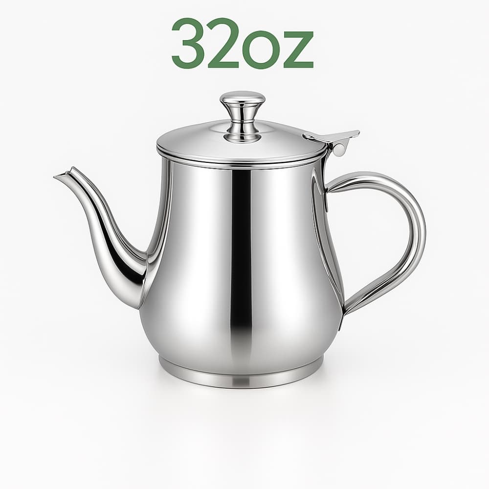 Picture of Stainless Steel Oil Bottle – Large Capacity Oil, Soy Sauce, Vinegar & Coffee Storage Container