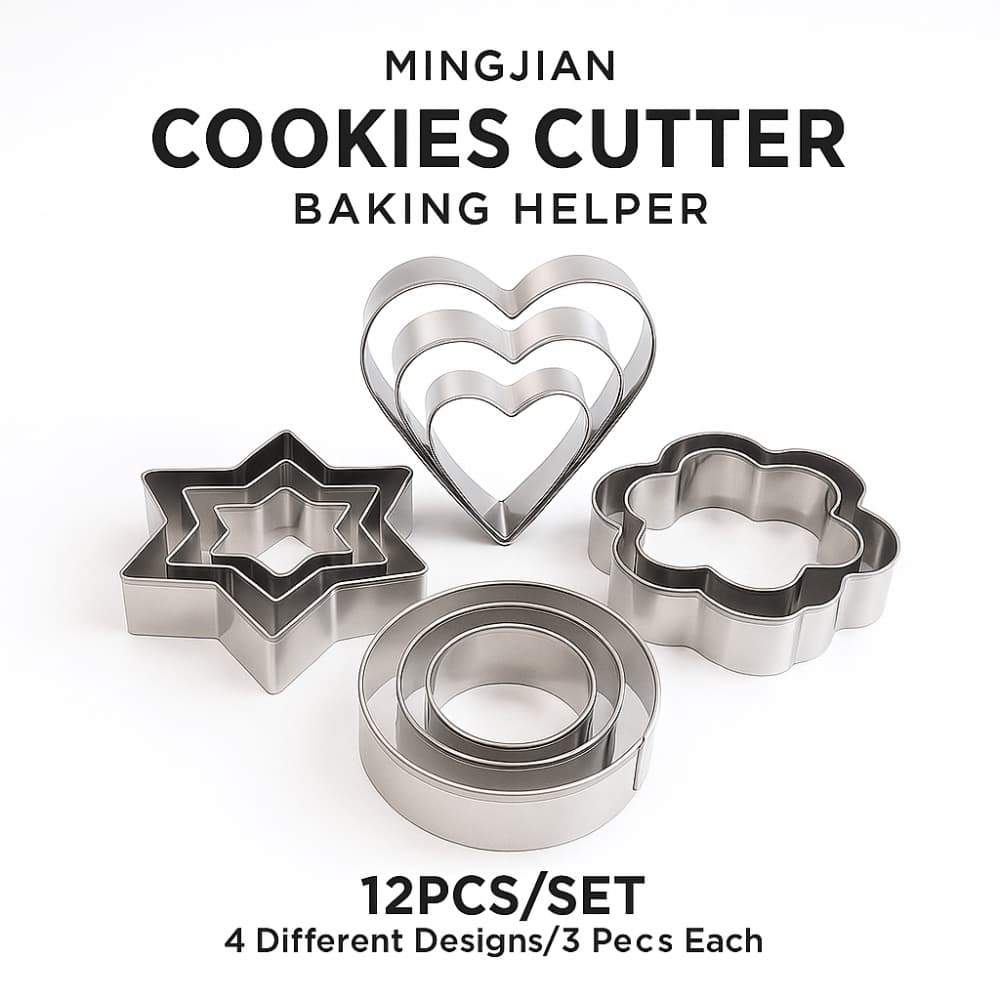 Picture of Premium Mingjian Cookies Cutter Baking Helper 12pcs Set