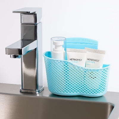 Picture of New Creative Sink Plastic Drain Basket – Multifunctional Kitchenware Rack & Hanging Storage Drain Rack