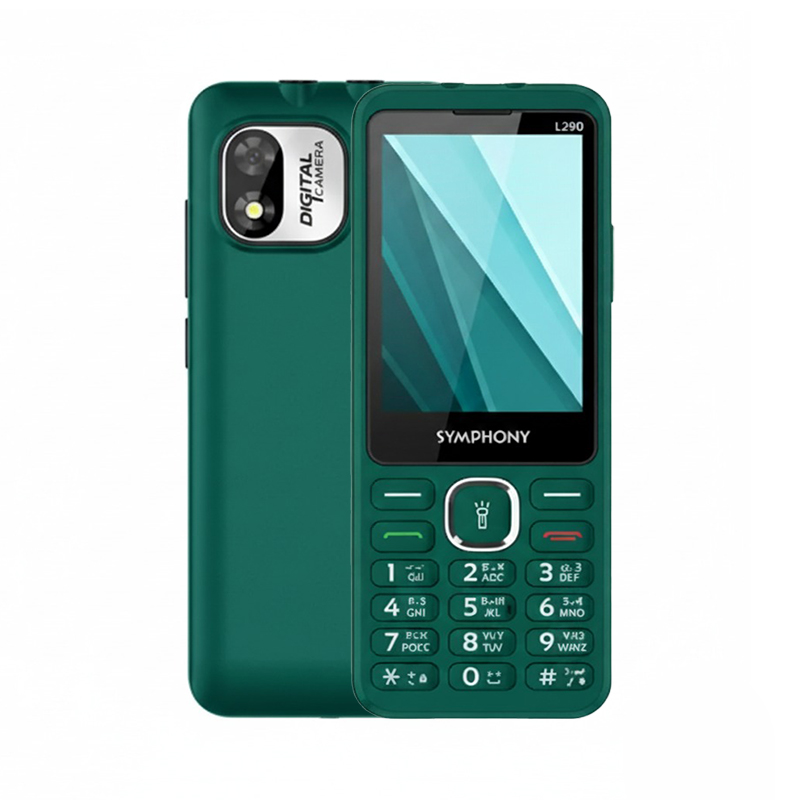 Picture of Symphony L290 Dual SIM Feature Phone With Digital Camera, Dual Jumbo Super Flash and 3000 mAh Big Battery, Multicolor (Best Price)