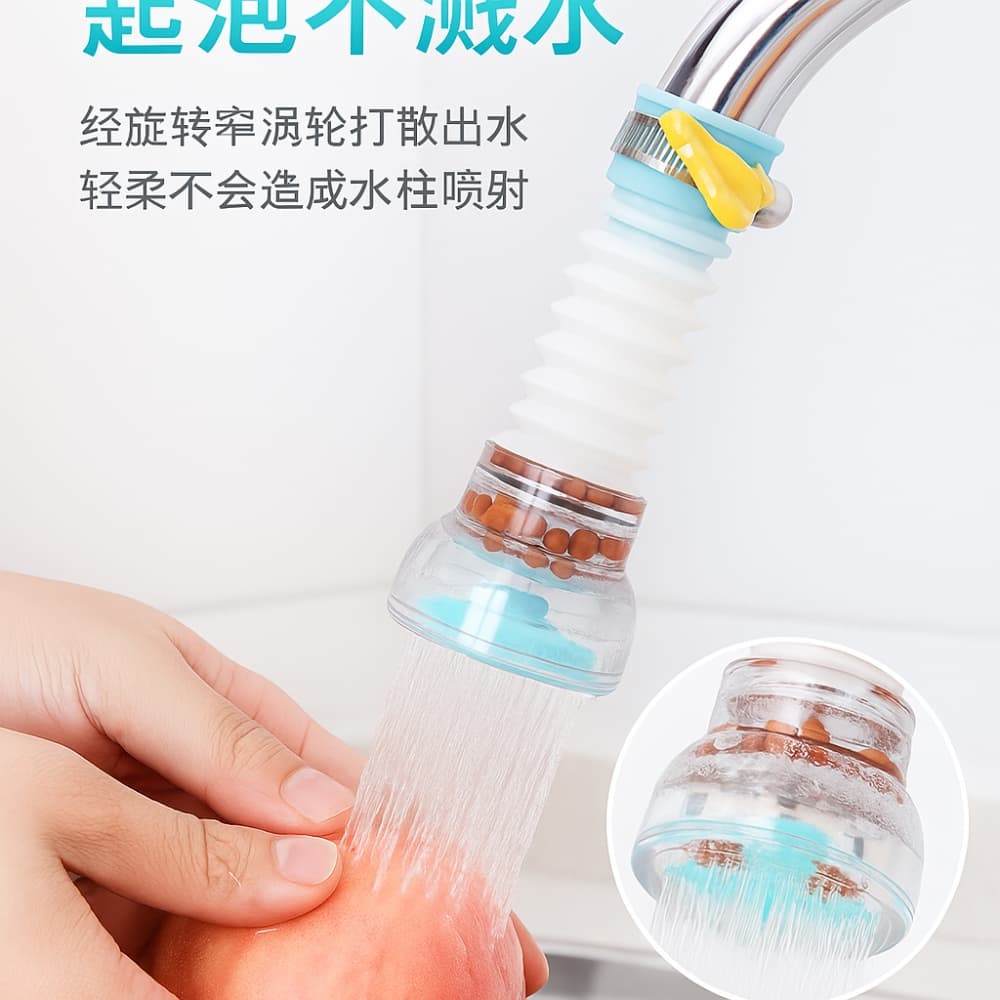 Picture of 360° Rotating Kitchen Faucet Tap with Activated Carbon Water Filter & Sprayer