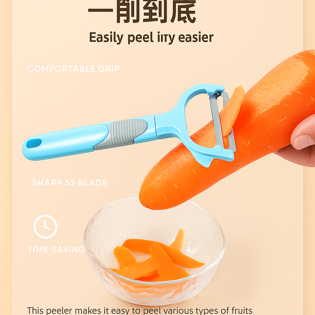 Picture of China Vegetable Peeler & Cutter – Multicolor Potato, Carrot Grater Kitchen Tool