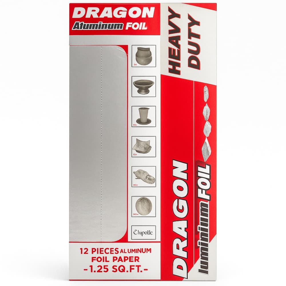 Picture of Aluminum Foil Paper 12 Pack (1.25 SQ FT) – Kitchen & Cooking Use