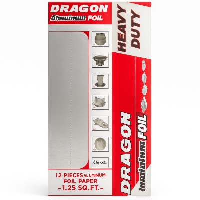 Picture of Aluminum Foil Paper 12 Pack (1.25 SQ FT) – Kitchen & Cooking Use