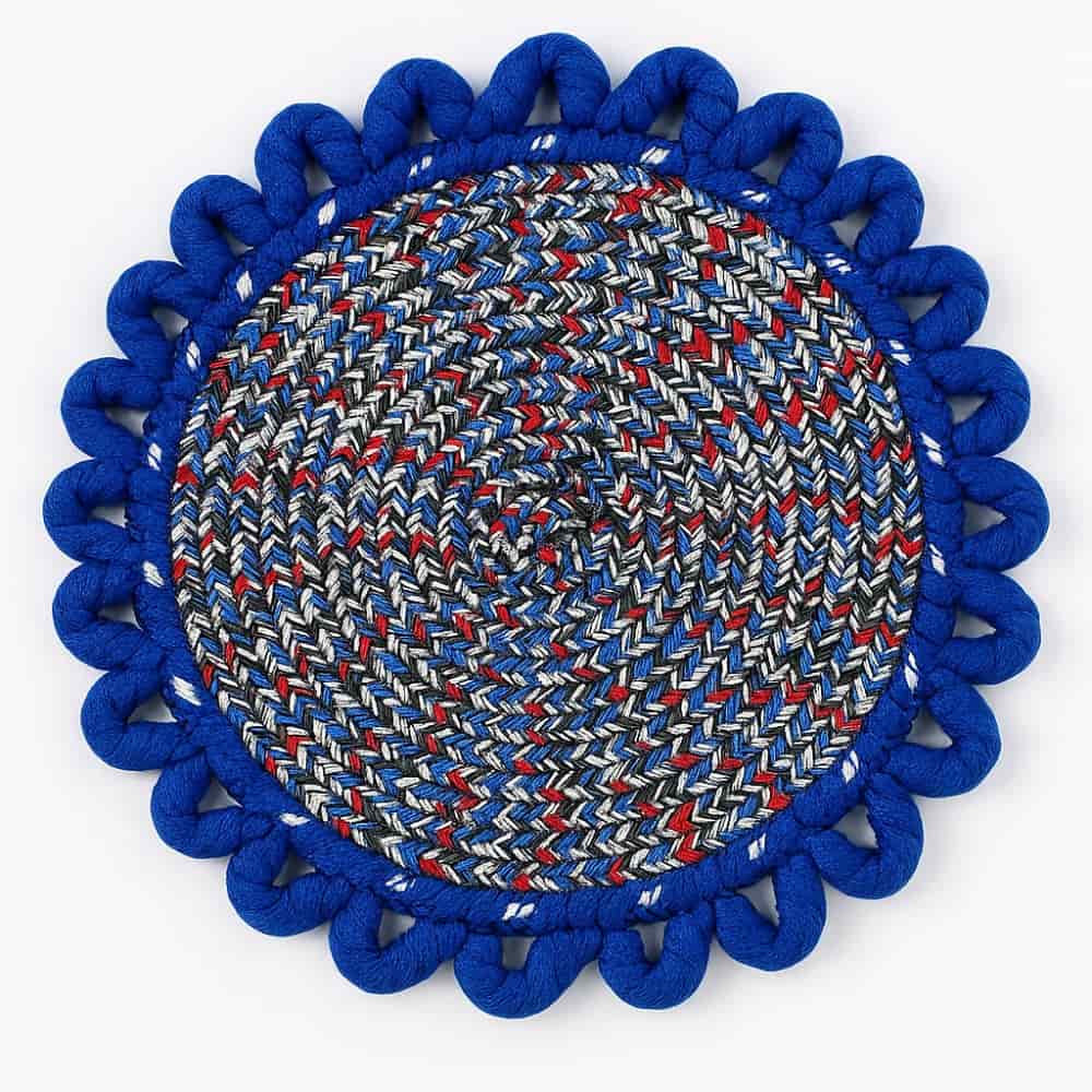 Picture of Best Quality Colorful Multi-Color Table Mat Set – 3 Pcs Round 20cm for Dining & Kitchen Décor