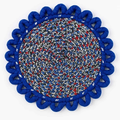 Picture of Best Quality Colorful Multi-Color Table Mat Set – 3 Pcs Round 20cm for Dining & Kitchen Décor