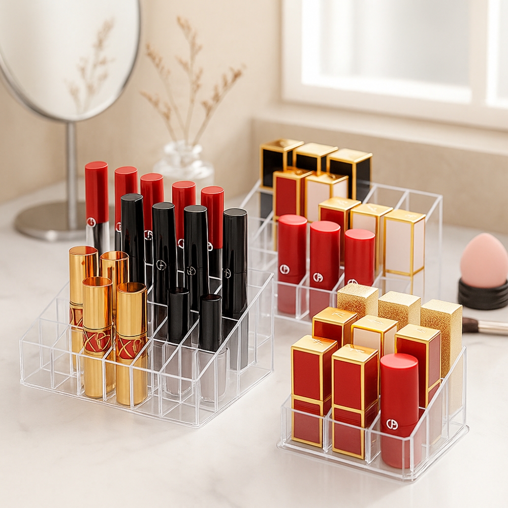 Picture of Cosmetic Makeup Jebelroy Case 24Grids Lipstick Box Display Holder Organizer