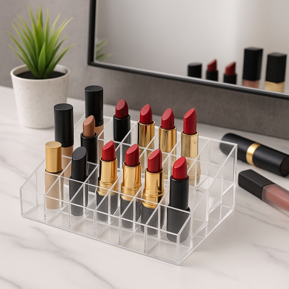 Picture of Cosmetic Makeup Jebelroy Case 24Grids Lipstick Box Display Holder Organizer