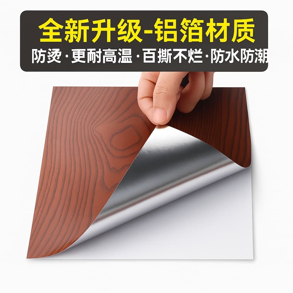 Picture of Self-Adhesive 3D Wood Grain PVC Wallpaper – Waterproof Furniture Renovation Sticker