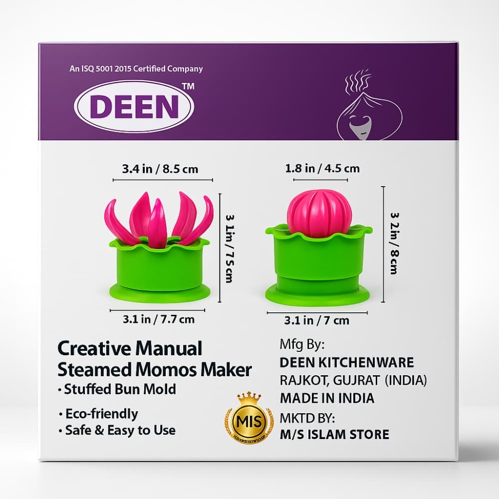 Picture of Deen Creative Manual Steamed Stuffed Bun Mold Momos Maker