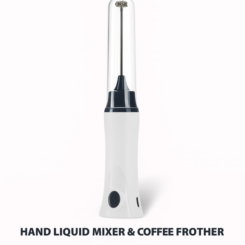 Picture of Hand Liquid Mixer & Coffee Frother – Rechargeable Creamy Foam Maker & Juice Blender