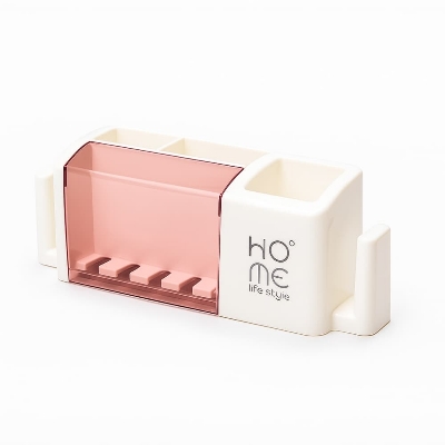 Picture of Wall Mounted Plastic Toothbrush Holder and Dispenser