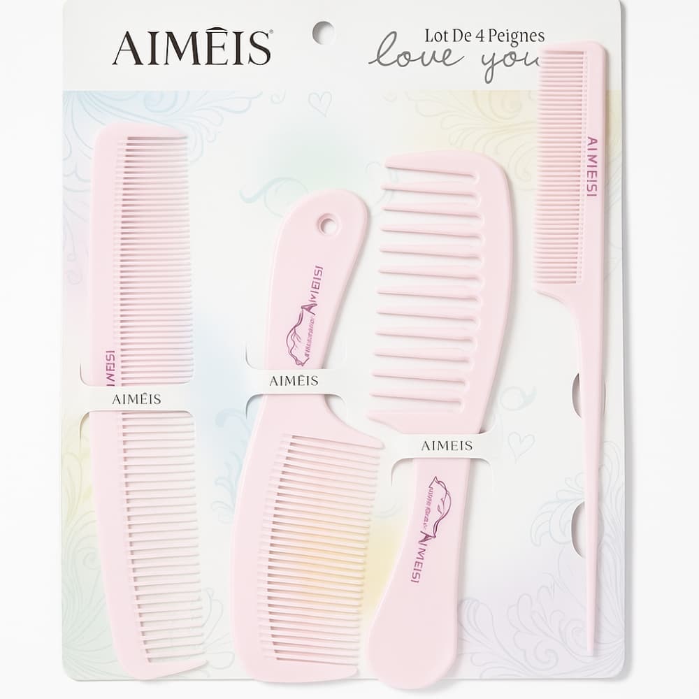 Picture of China Hair Comb Set – 4 PCS Stylish Chiruni