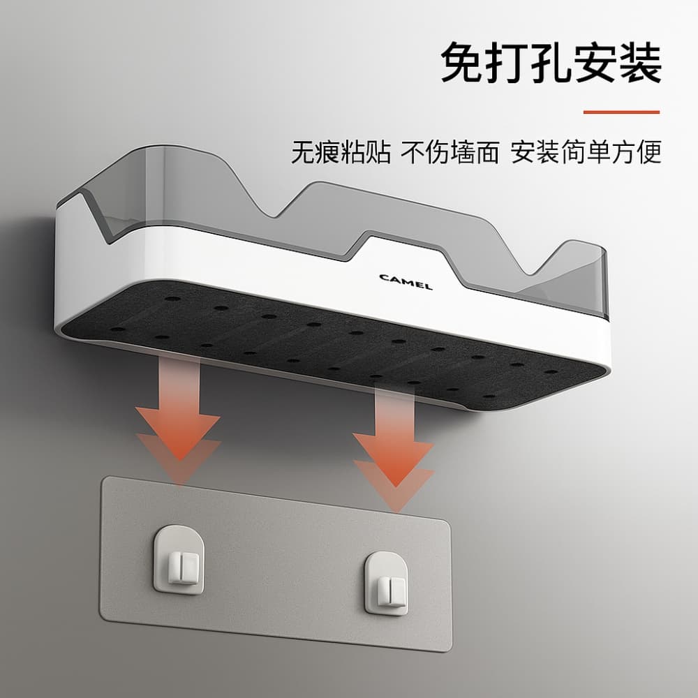 Picture of Premium Bathroom Corner Shelf – Shower Gel & Shampoo Holder Storage Rack Organizer