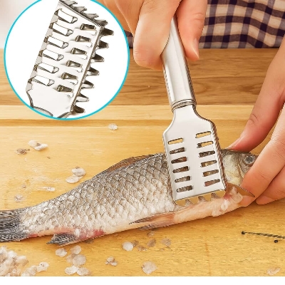 Picture of Stainless Steel Fish Scaler – Easy Skin & Scale Remover Tool