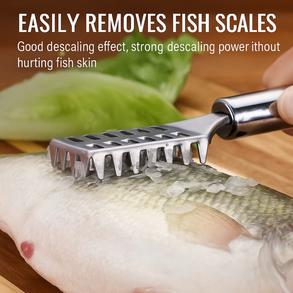 Picture of Stainless Steel Fish Scaler – Easy Skin & Scale Remover Tool