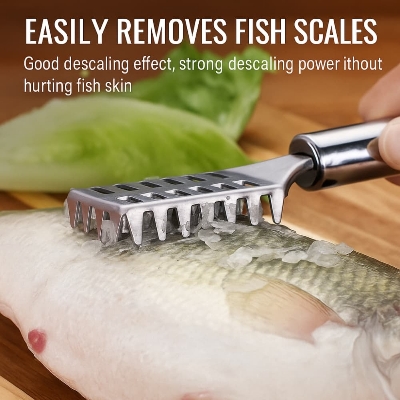 Picture of Stainless Steel Fish Scaler – Easy Skin & Scale Remover Tool