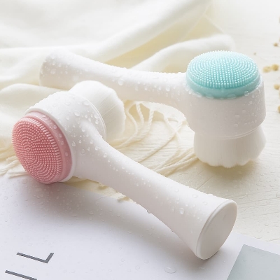 Picture of Silicone 3D Face Cleansing Brush – Double-Sided Soft Wool & Makeup Remover Tool