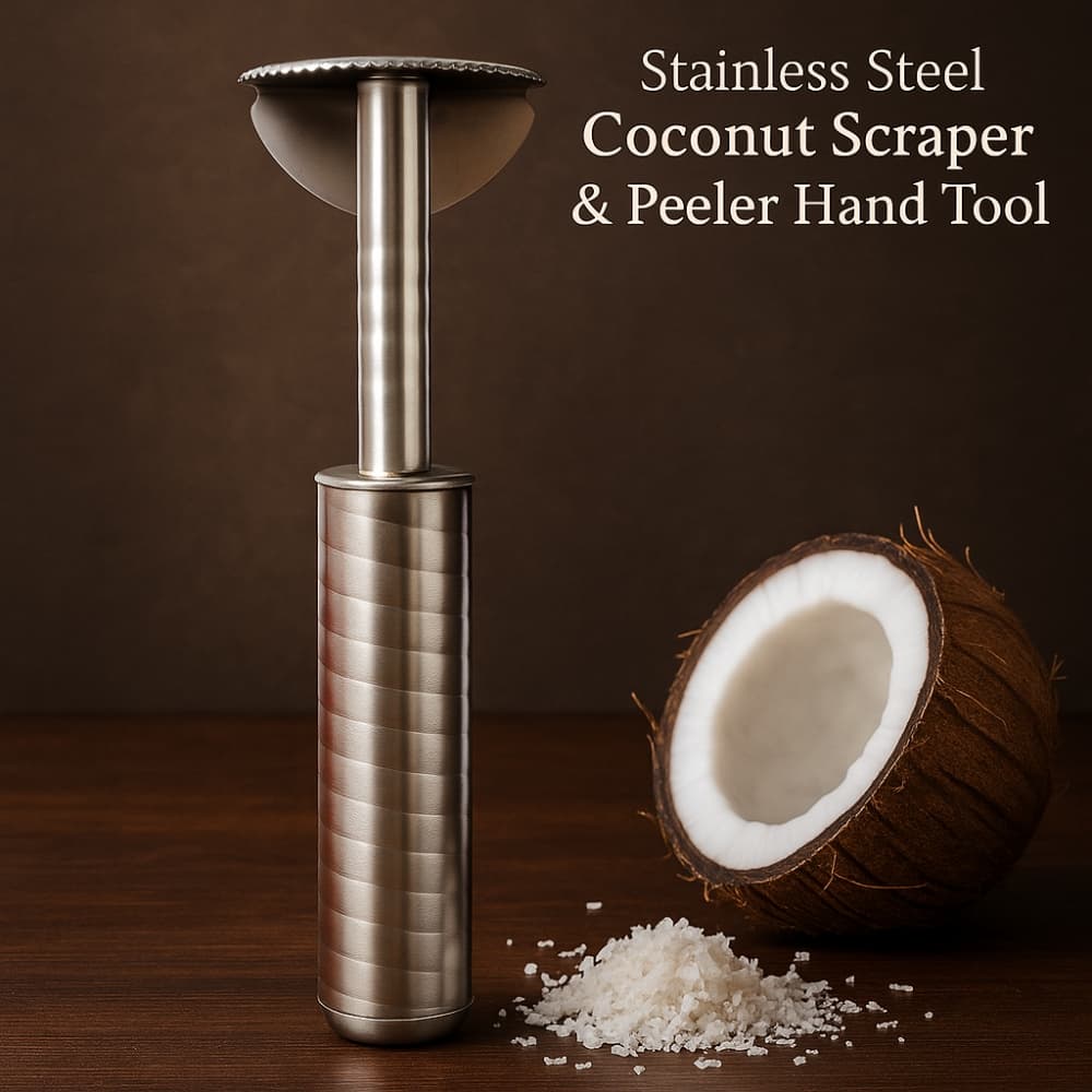 Picture of Stainless Steel Coconut Scraper & Peeler Hand Tool