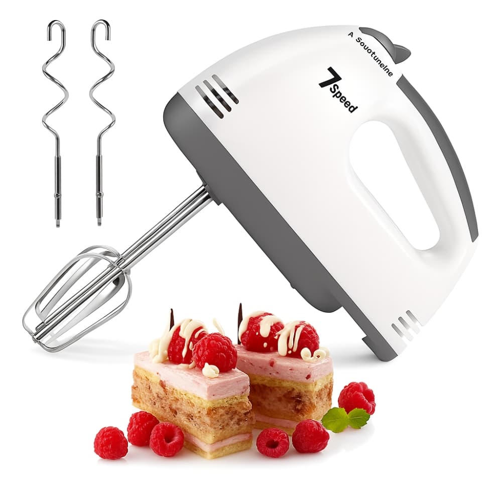 Picture of Scarlett Super Hand Mixer HE-133 – 7-Speed Electric Egg Beater with Dough Hooks & Whisks